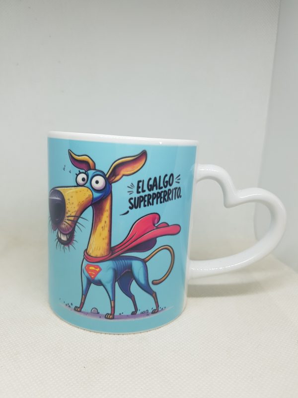 Taza Solidaria "Super Galgo Turquesa" - Imagen 2