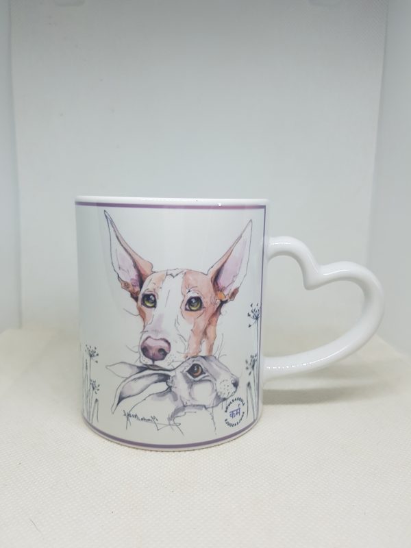 Taza Solidaria "Galgo and Rabbit"